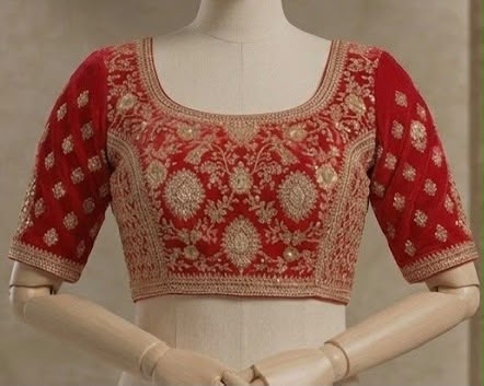 Padded blouse tailored for a perfect fit