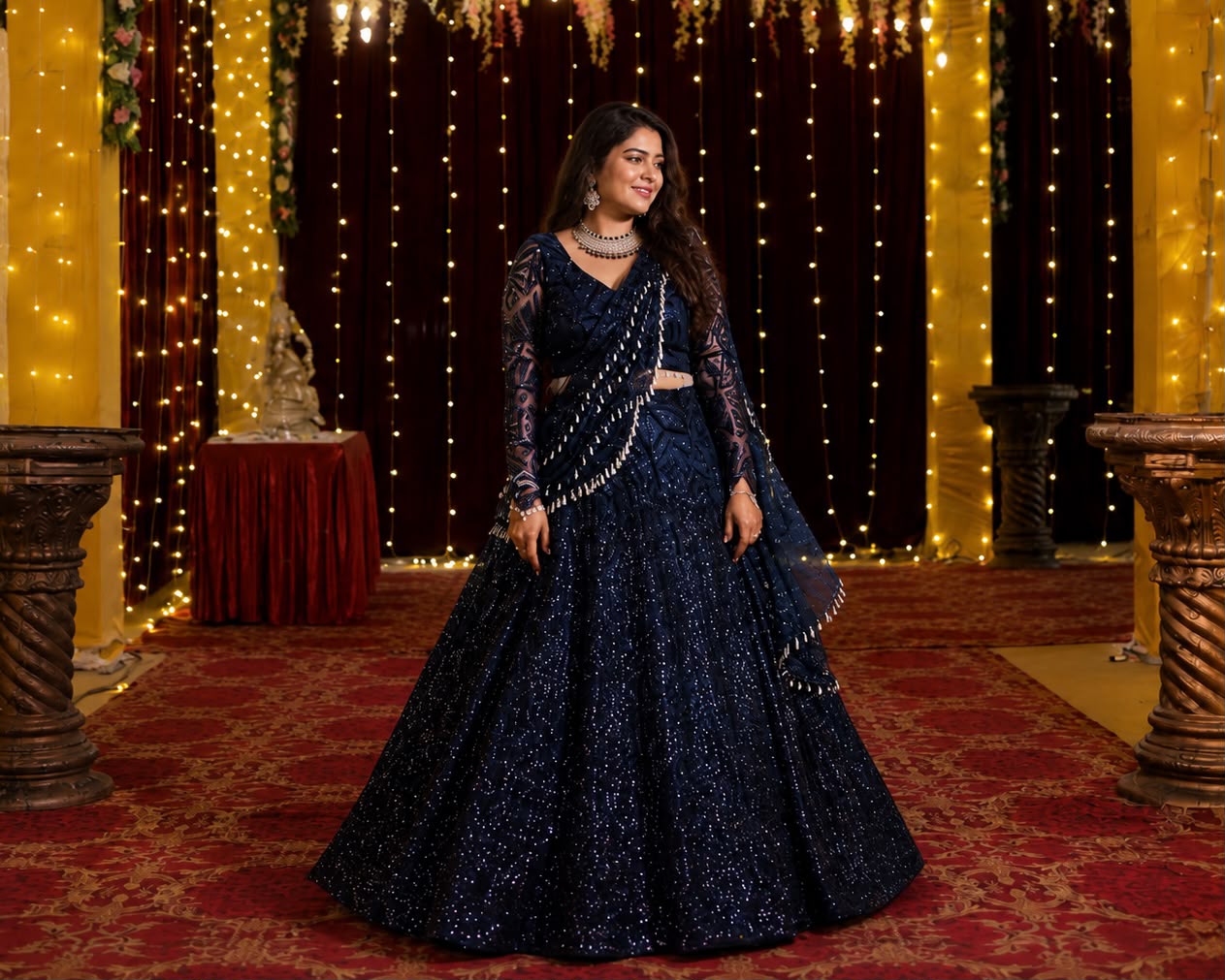 Traditional bridal ensemble custom fitted