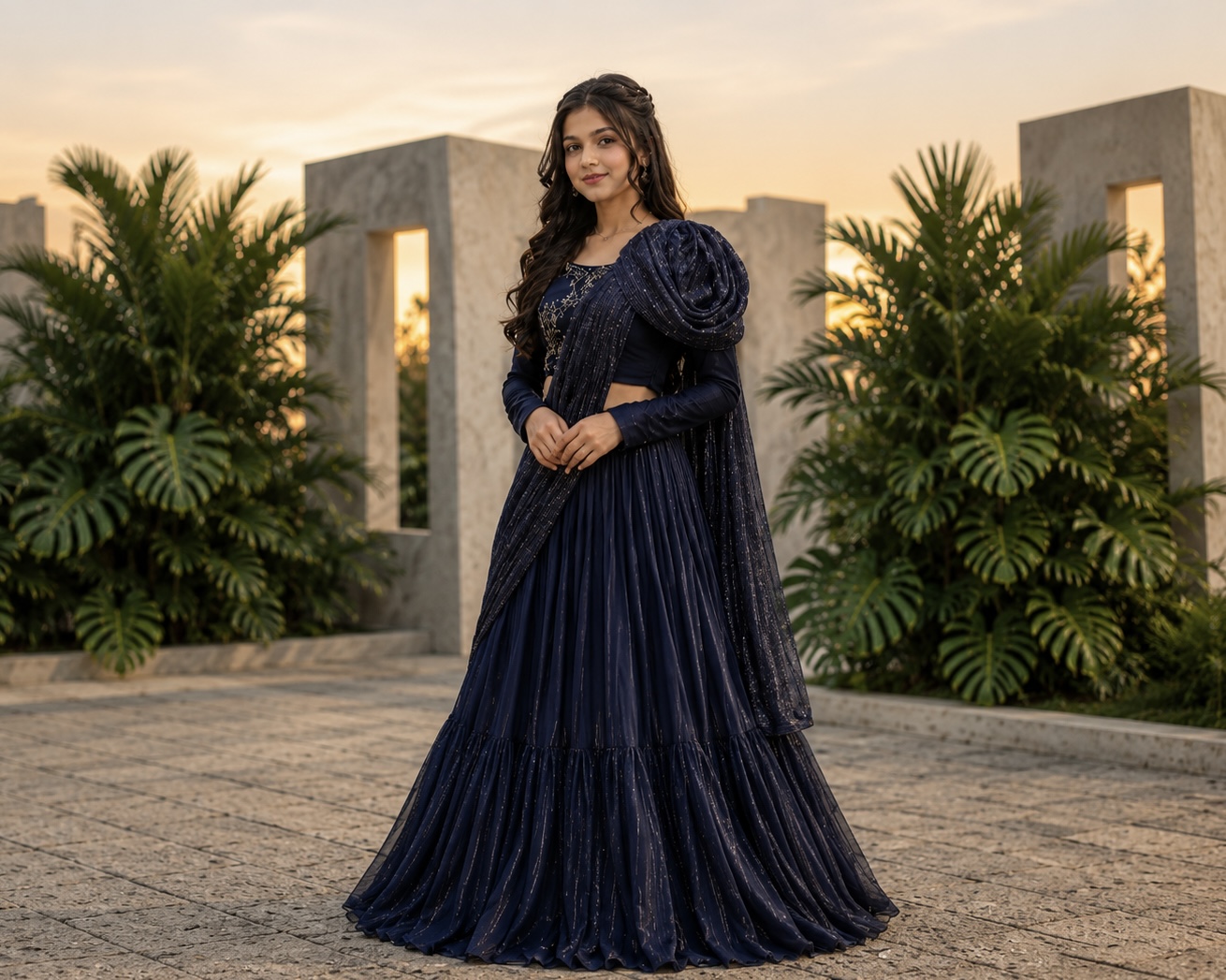 Custom stitched lehenga by Stylista Boutique